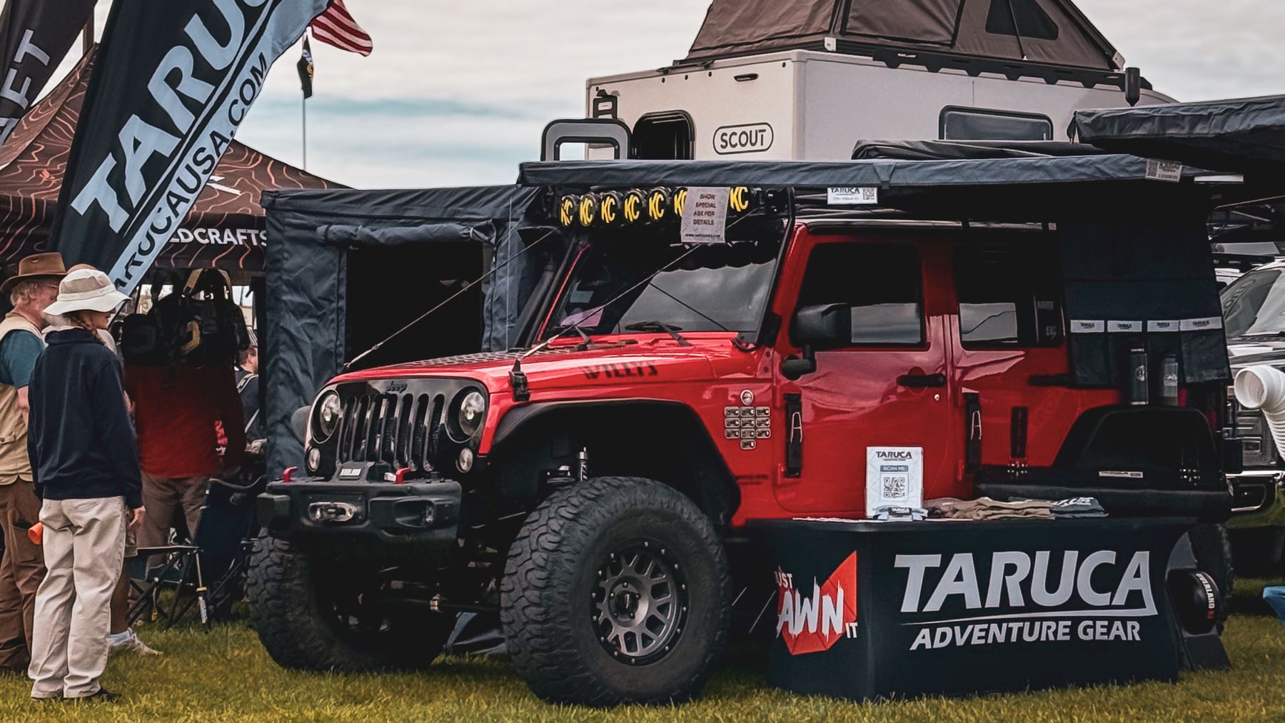 Clifford on display at the Taruca USA booth, Overland Expo