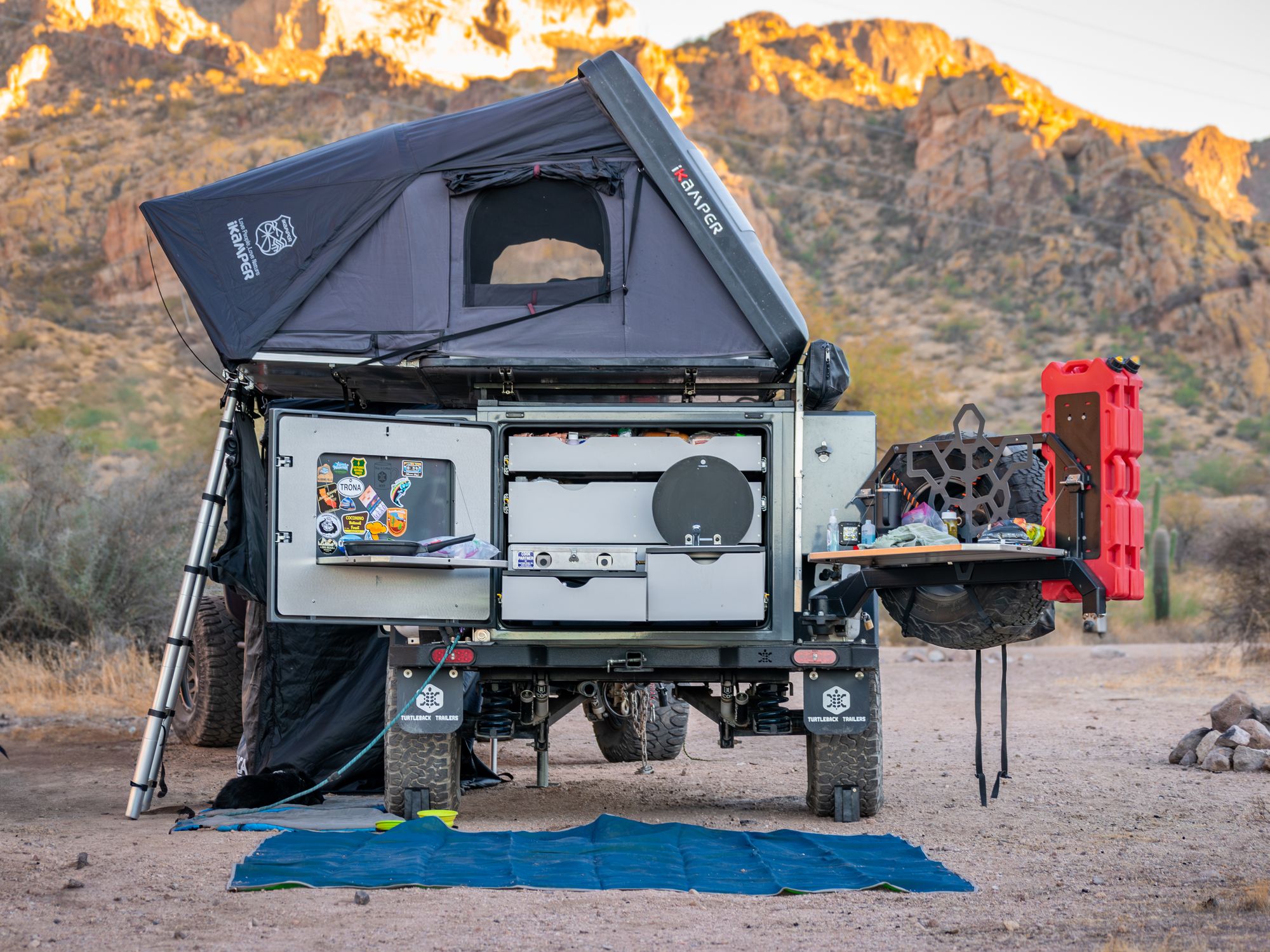 Turtleback camp kitchen
