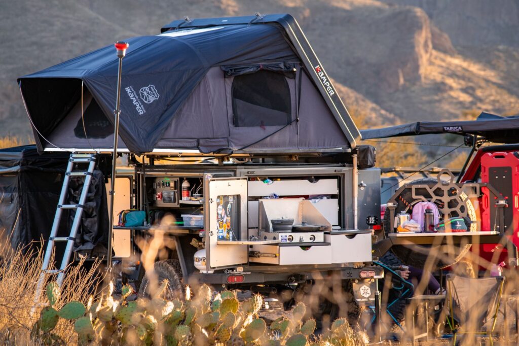 Turtleback kitchen at golden hour