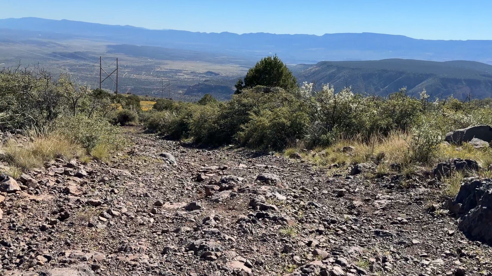 View over the Verde Valley from the Casner Mountain ridge